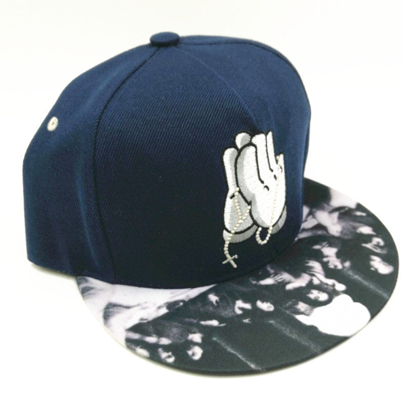 Wholesale Cotton Two Hand Printed Street Dance Hip-hop Hats