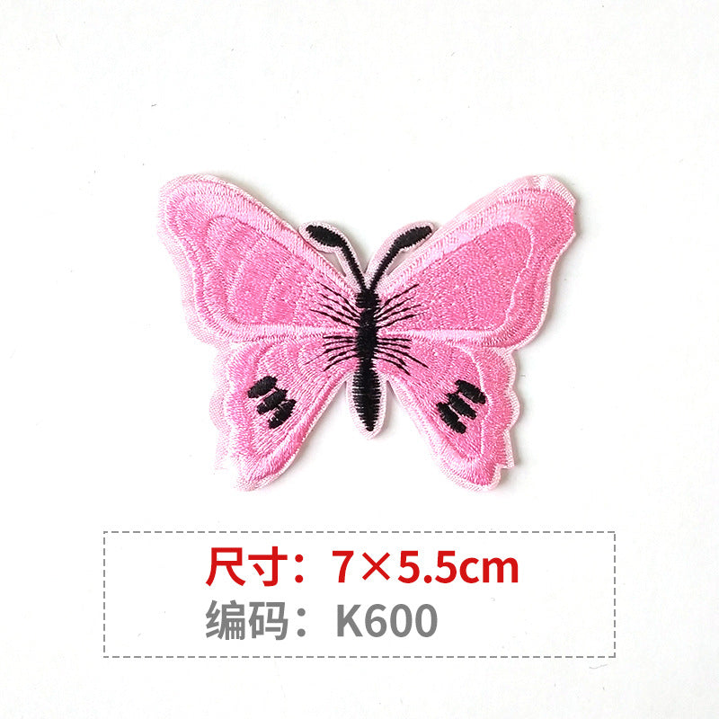 Wholesale Color Embroidered Butterfly Cloth Embroidery Patches