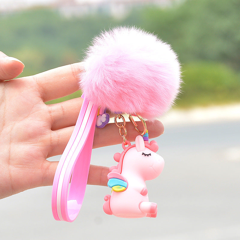 Wholesale Unicorn Plush Cartoon Doll Keychains