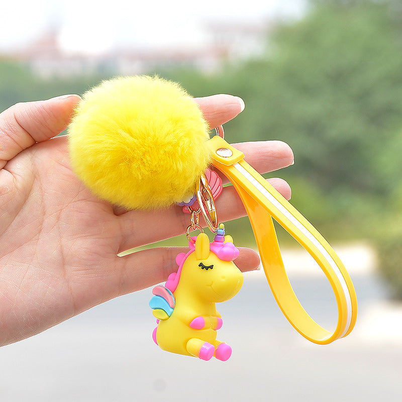 Wholesale Unicorn Plush Cartoon Doll Keychains