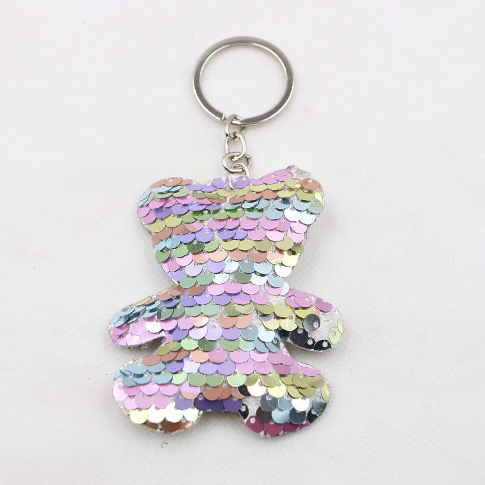 Wholesale Mermaid Tail Double Sided Sequin Keychain Pendant Fashion Accessory For Resale