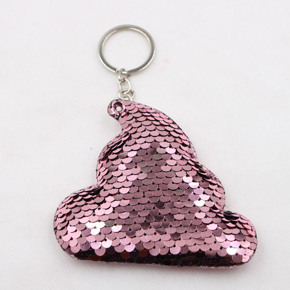 Wholesale Electroplated Reflective Sequined Flamingo Keychain Bag Charm Mermaid Green Pendant For Everyday Use