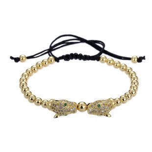 Wholesale Punk Zirconia Crown Adjustable Men's Bracelet