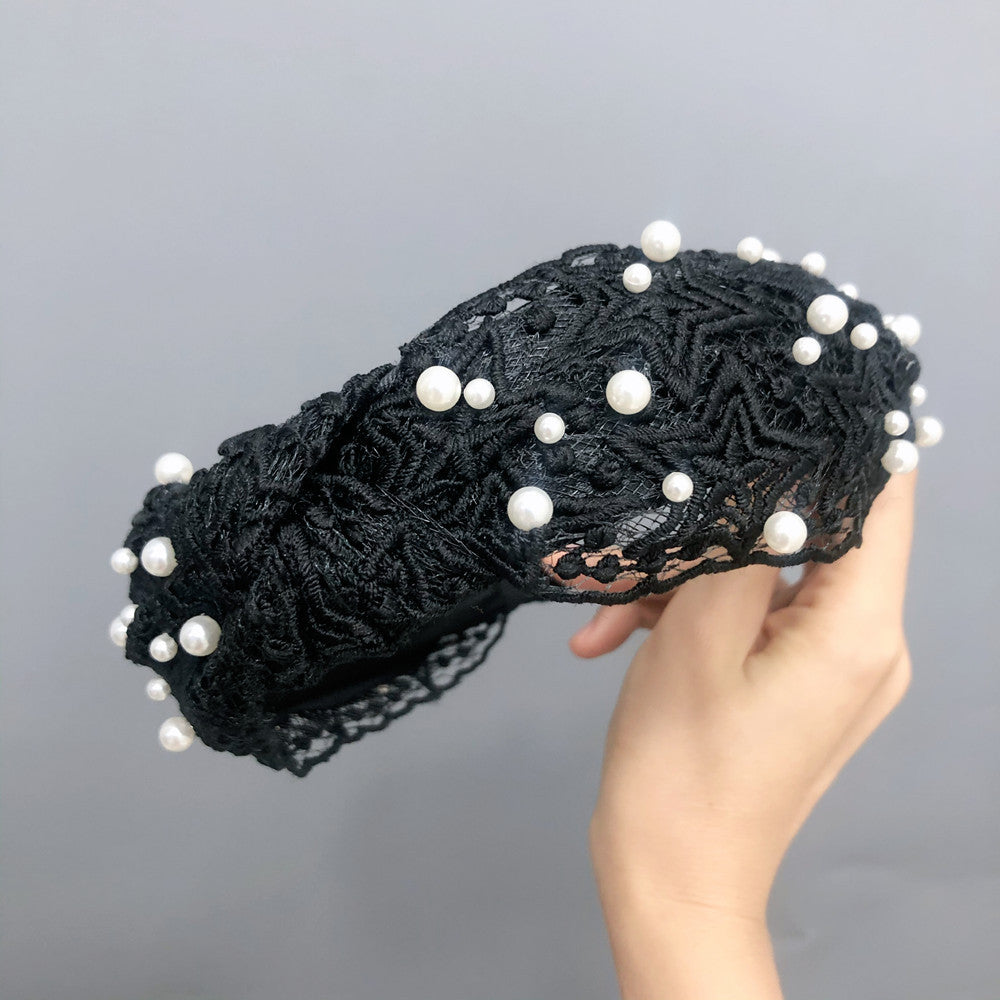 Wholesale Lace Knotted Wide Brimmed Headband