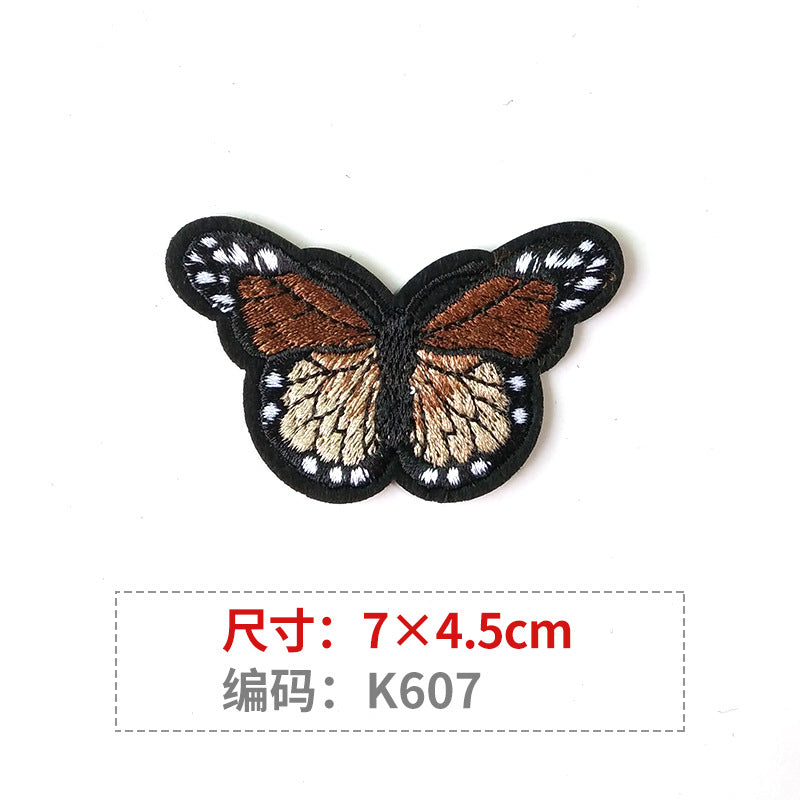 Wholesale Color Embroidered Butterfly Cloth Embroidery Patches