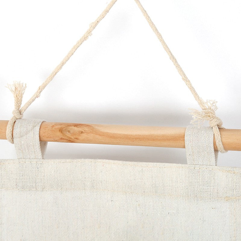 Wholesale Cotton and Linen Three-dimensional Miscellaneous Storage Hanging Bags
