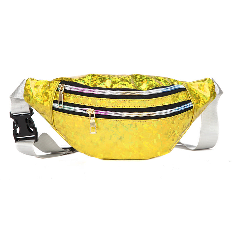 Wholesale Laser sequin multifunctional waist bag shoulder crossbody bag