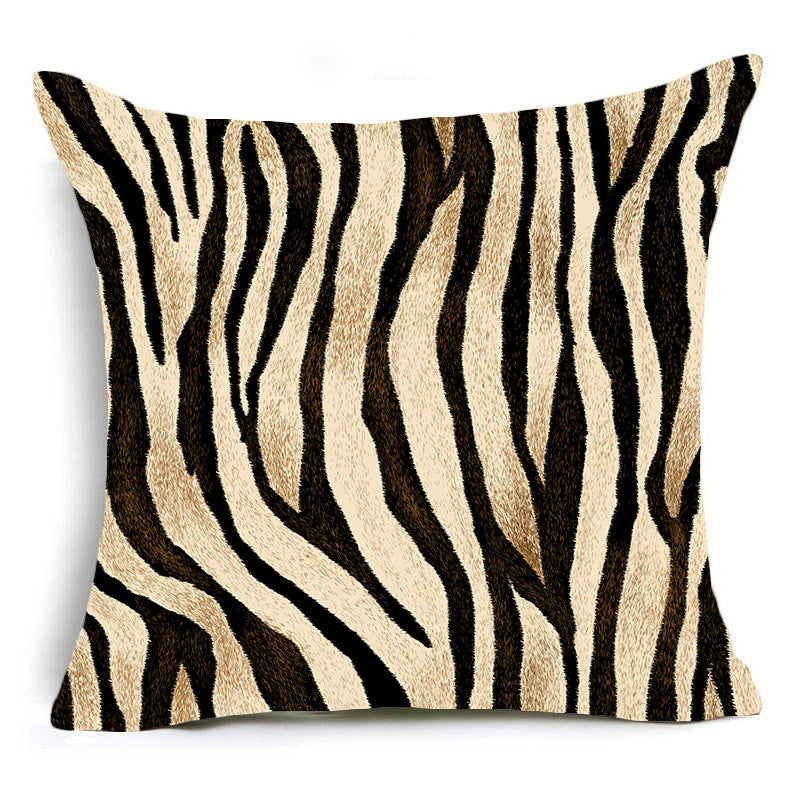 Wholesale Leopard Patterned Cow Patterned Zebra Patterned Short Plush Pillowcases