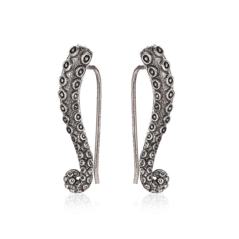 Wholesale Octopus Tentacles Alloy Earrings