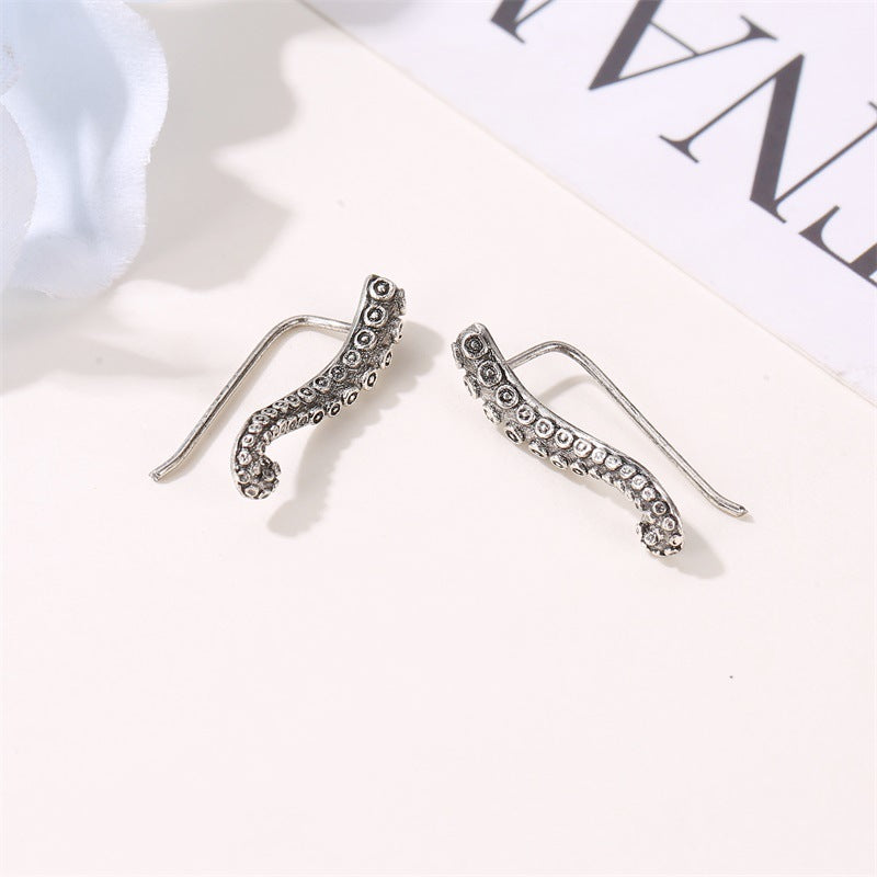 Wholesale Octopus Tentacles Alloy Earrings