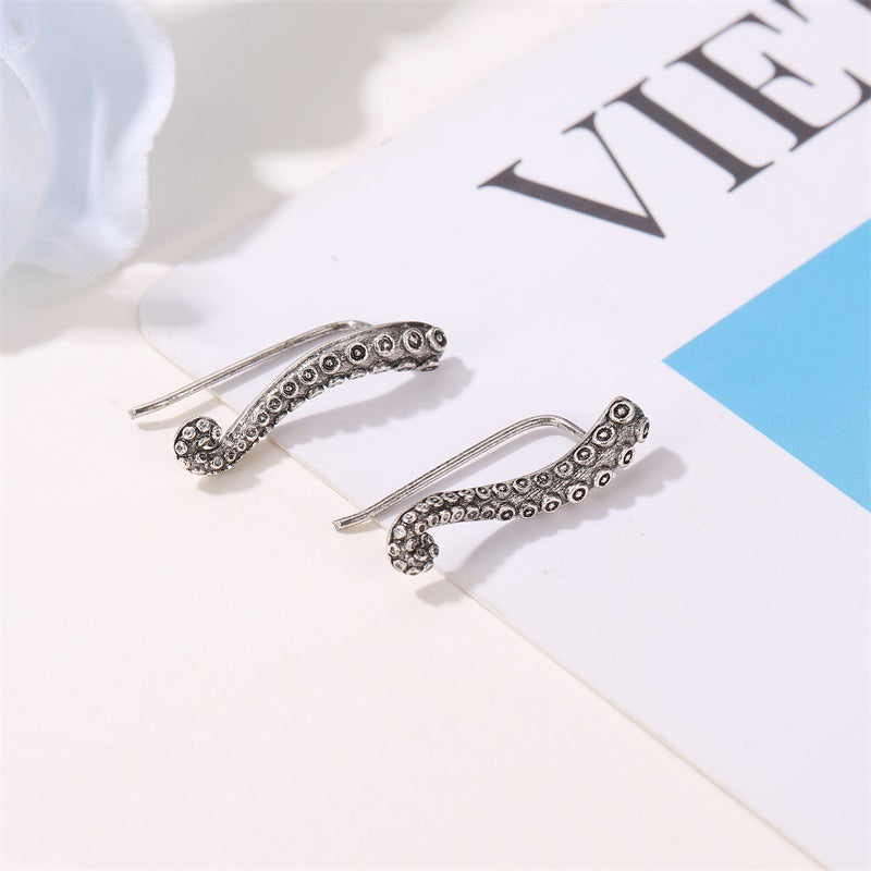 Wholesale Octopus Tentacles Alloy Earrings