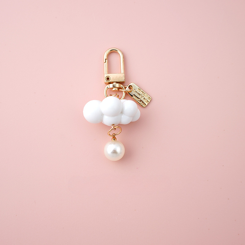 Llavero con cuentas de perlas de nubes al por mayor