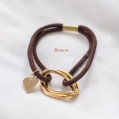 Wholesale Chain Love Rubber Band Hair Tie