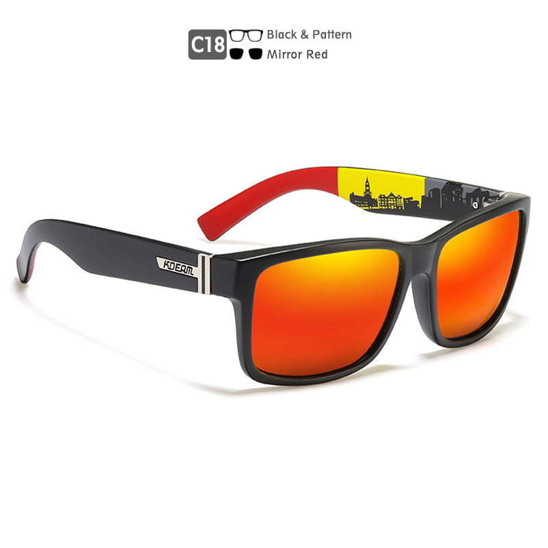 Wholesale Square Outdoor Colorful PC Sunglasses