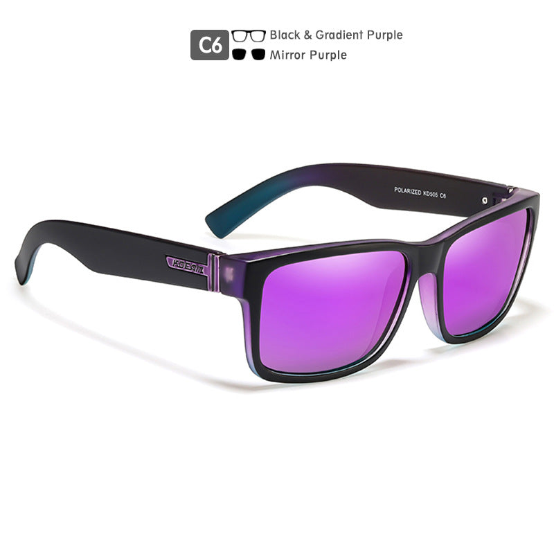 Wholesale Square Outdoor Colorful PC Sunglasses