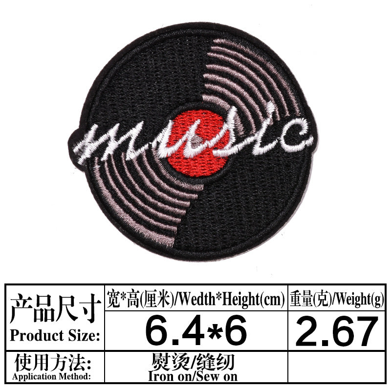 Wholesale Round Embroidered Patch Badges Set Of 9 Cloth Sew On Applique For Clothing DIY Fashion Accessory