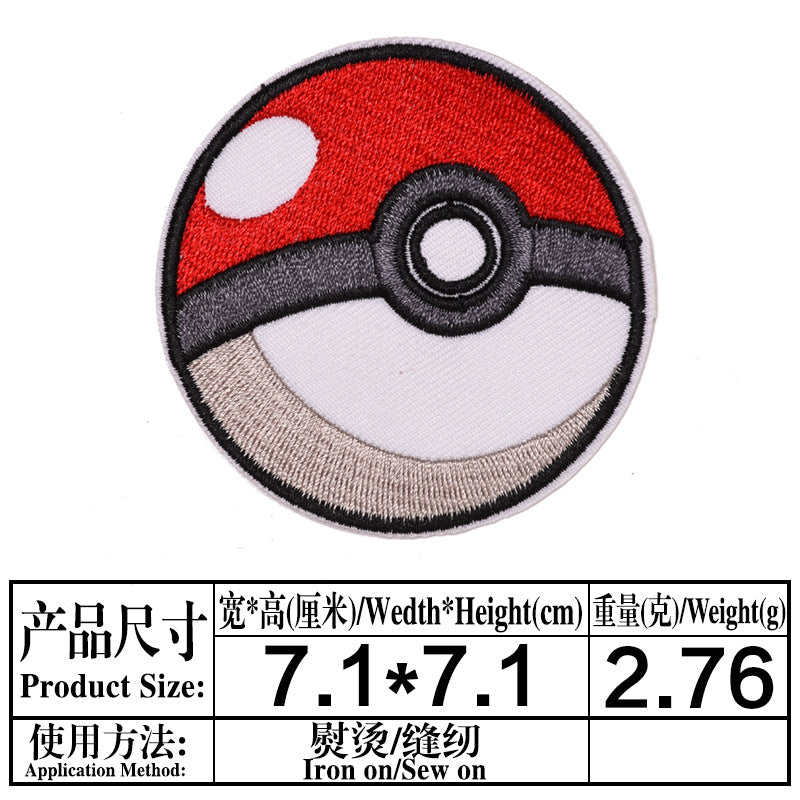 Wholesale Round Embroidered Patch Badges Set Of 9 Cloth Sew On Applique For Clothing DIY Fashion Accessory