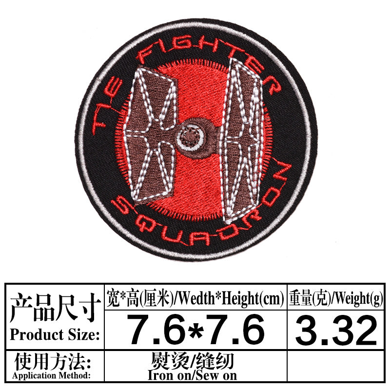 Wholesale Round Embroidered Patch Badges Set Of 9 Cloth Sew On Applique For Clothing DIY Fashion Accessory