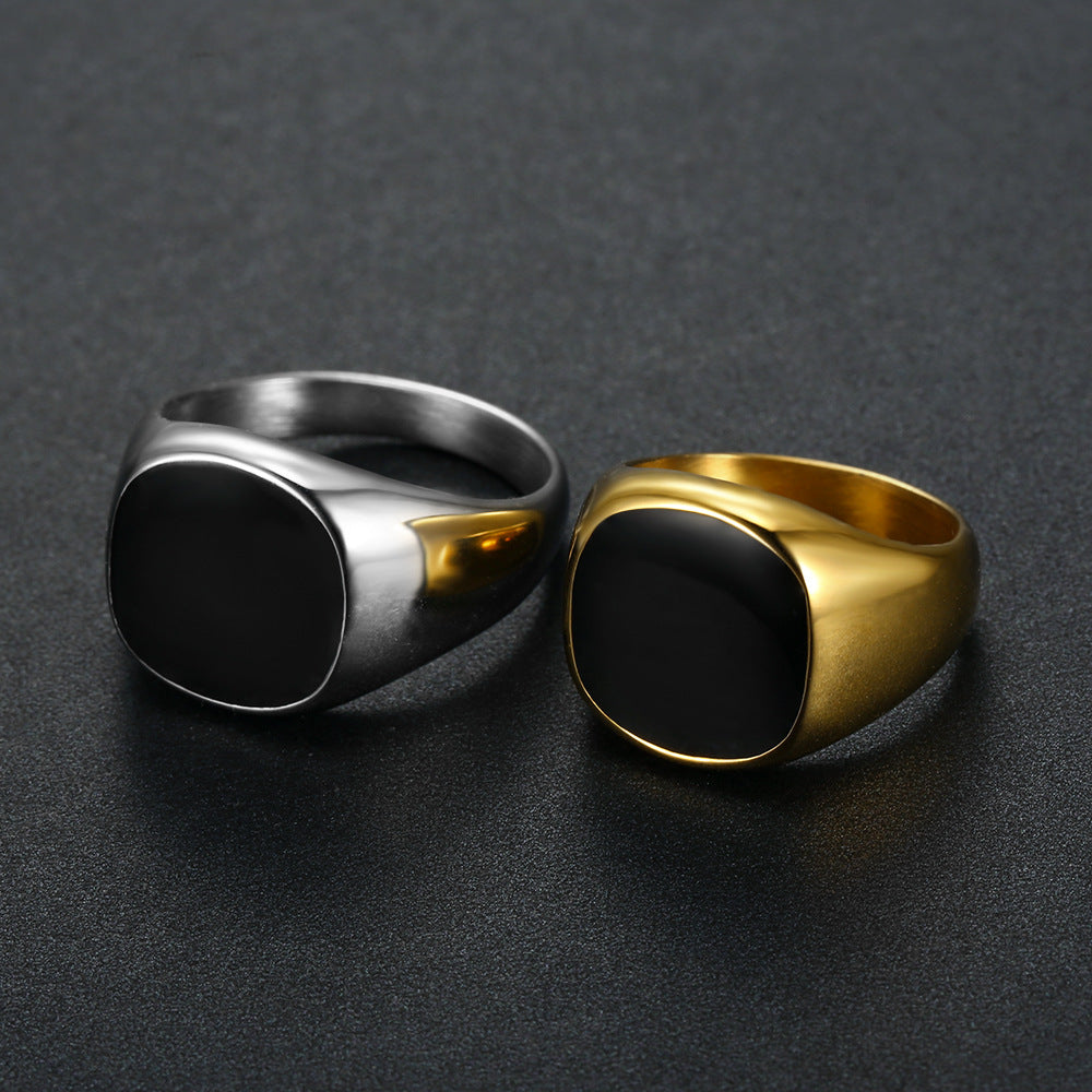 Titanium de titanio al por mayor Town Shop Zhibao Ring epoxi brillante