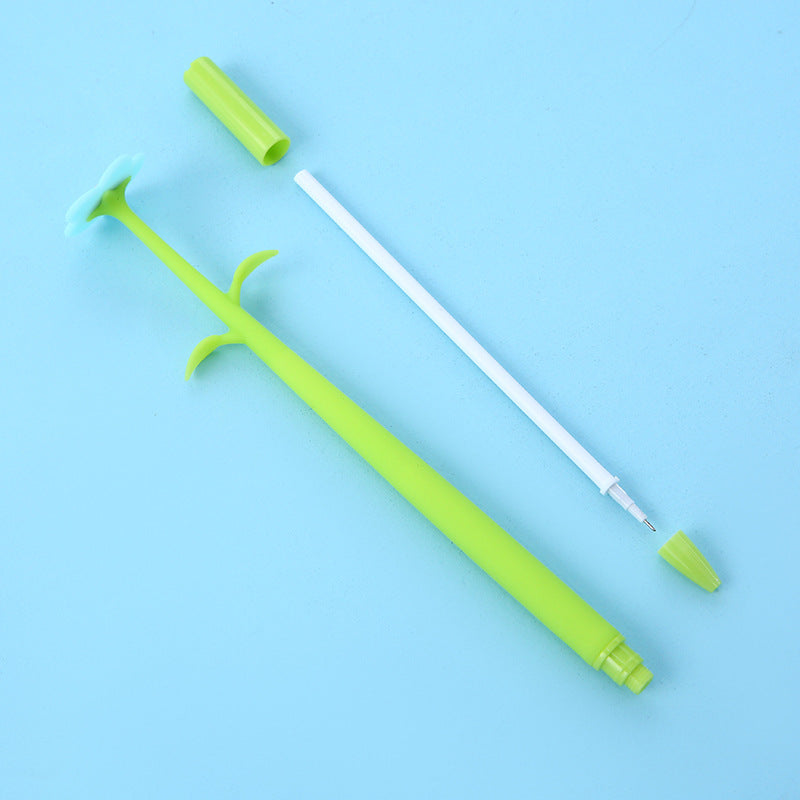 Wholesale Silicone Flower Ballpoint Pen 48pcs A Box