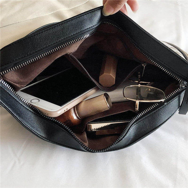 Paquete de cintura de un solo hombro con patrón de serpiente de PU al por mayor