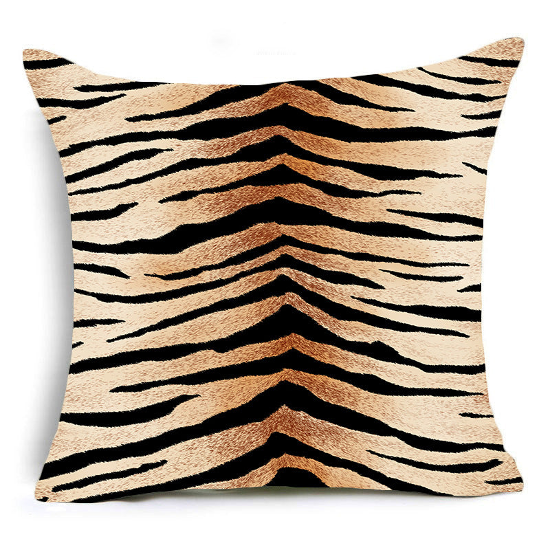 Wholesale Leopard Patterned Cow Patterned Zebra Patterned Short Plush Pillowcases