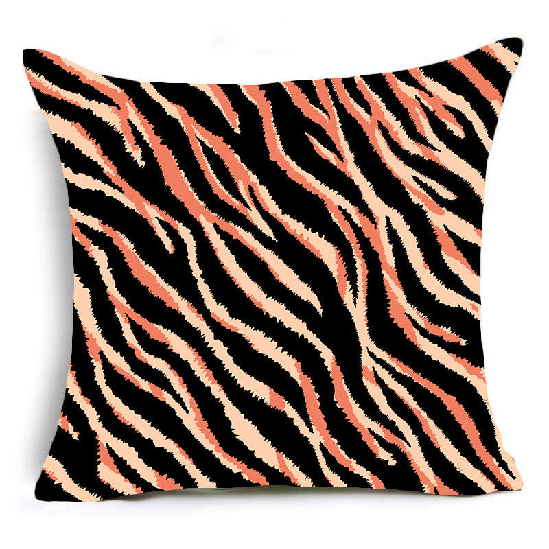 Wholesale Leopard Patterned Cow Patterned Zebra Patterned Short Plush Pillowcases