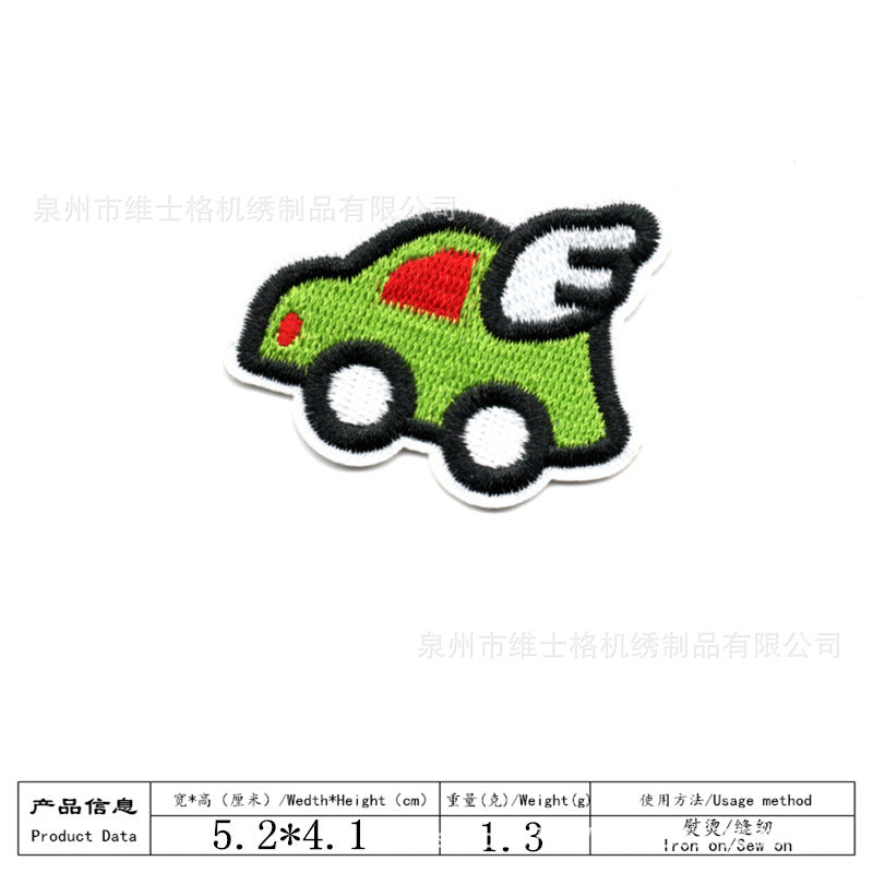 Wholesale Cartoon car small children' s embroidery DIY Patches