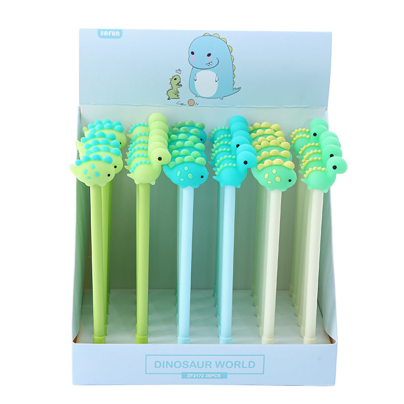 Pen de bolígrafo de flores de silicona al por mayor 36pcs una caja