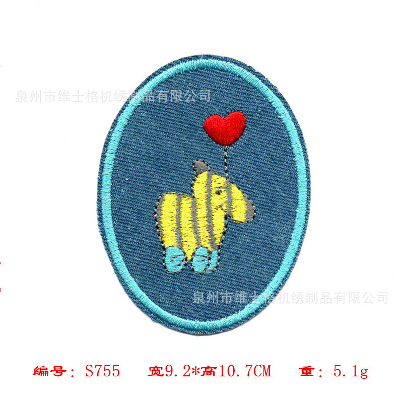 Wholesale Cartoon Rabbit Large Clothing Embroidery DIY Patches
