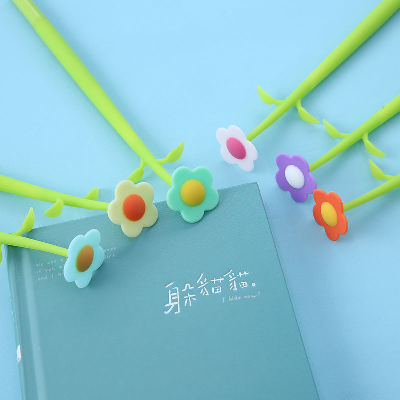 Wholesale Silicone Flower Ballpoint Pen 48pcs A Box