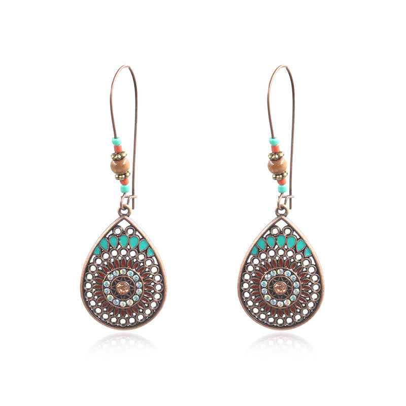 Wholesale Water Drop Alloy Set Earrings