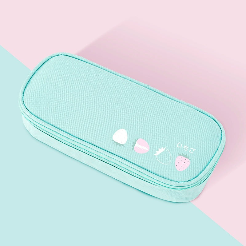 Wholesale New Fruit Multifunctional Large Capacity Oxford Cloth Pencil Case