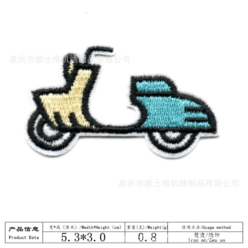Wholesale Cartoon car small children' s embroidery DIY Patches