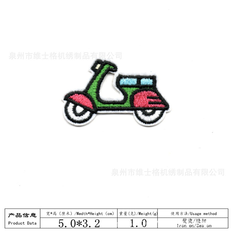 Wholesale Cartoon car small children' s embroidery DIY Patches
