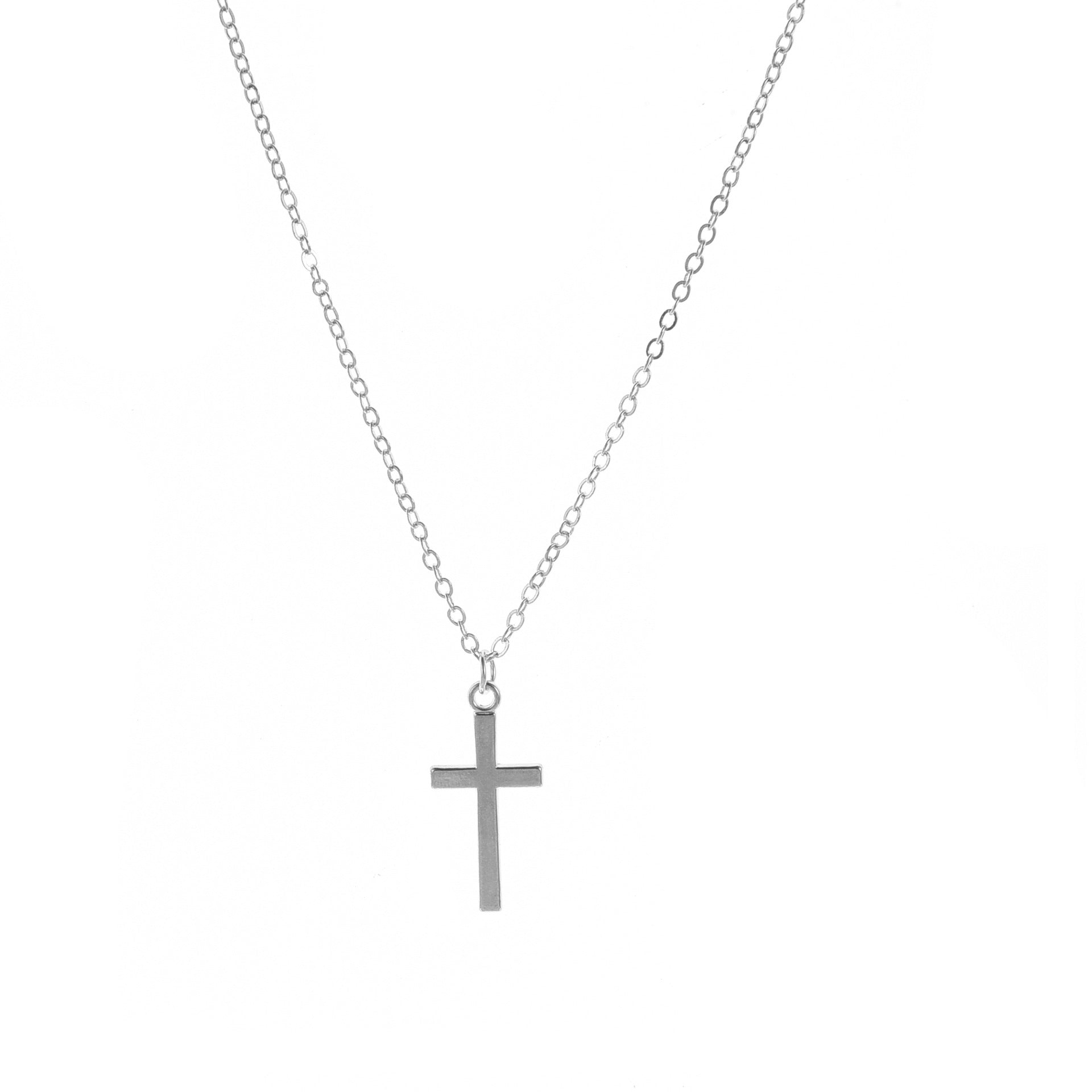 Wholesale Religious Cross Clavicle Chain Pendant Zinc Alloy Necklace
