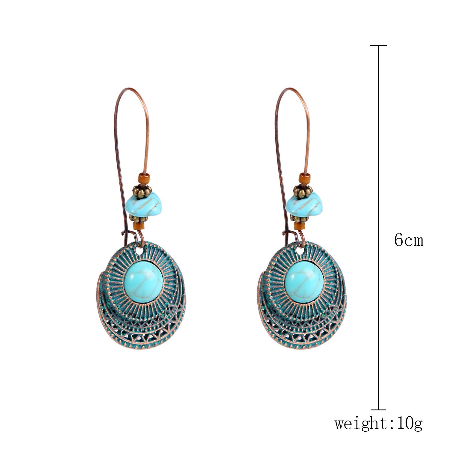 Wholesale Ethnic Turquoise Bohemian Vintage Earrings