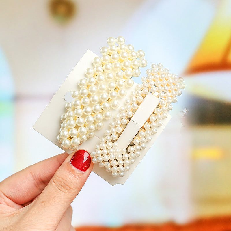 Wholesale Pearl Bow Hair Clip Set