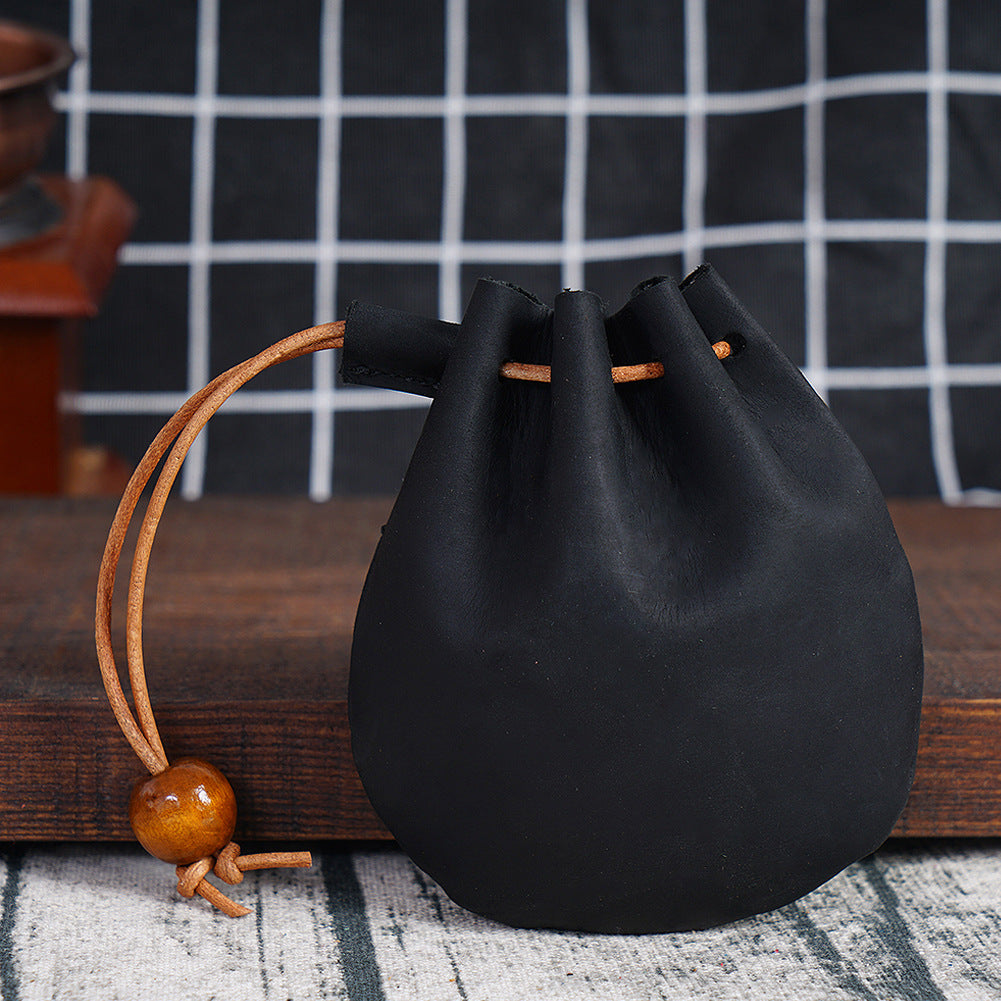 Wholesale Mini vintage genuine top-grain cowhide cute small coin purse