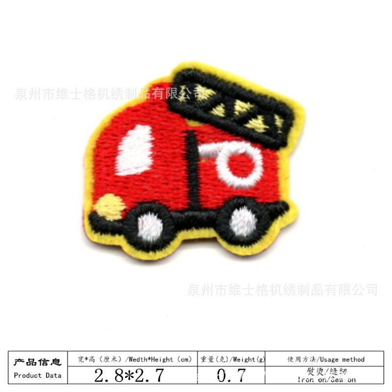 Wholesale Cartoon car small children' s embroidery DIY Patches