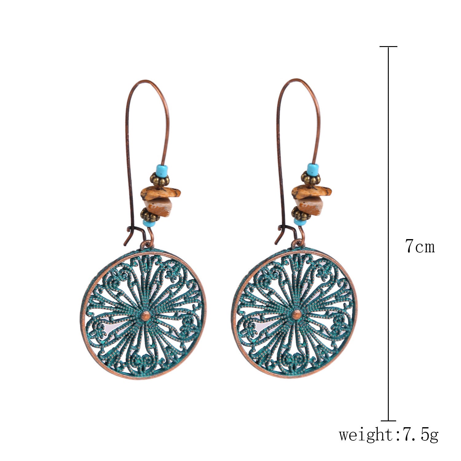 Wholesale Ethnic Turquoise Bohemian Vintage Earrings