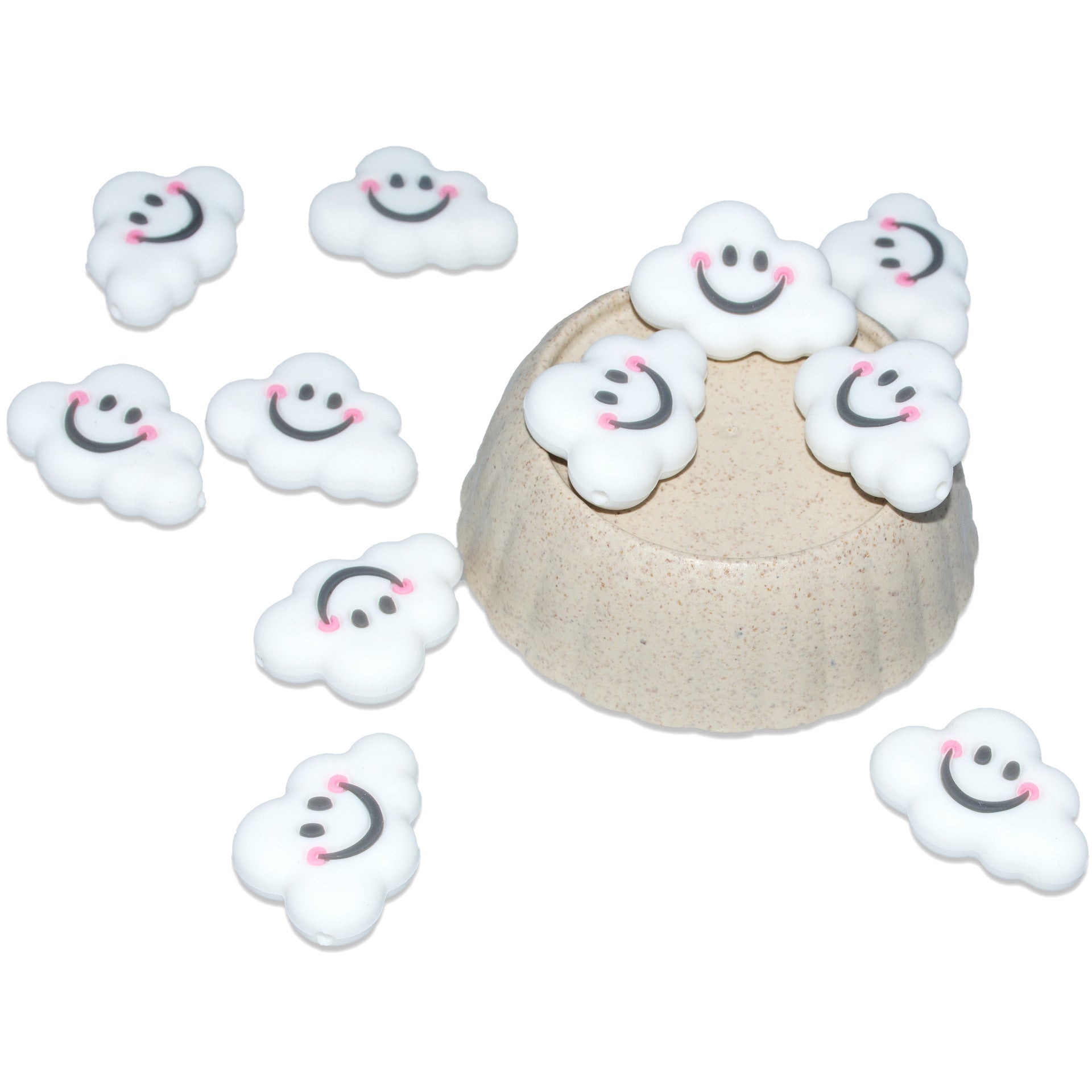 Cuentas de silicona para bebés nubes de 20 piezas al por mayor de 20 piezas
