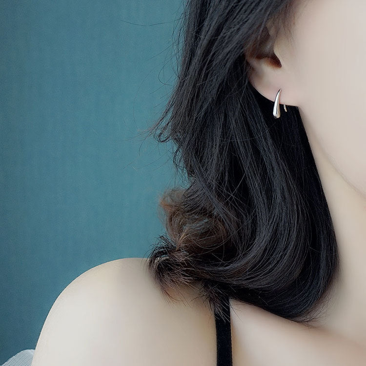 Wholesale 925 Sterling Silver Droplet Hook Earrings