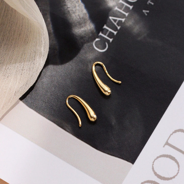 Wholesale 925 Sterling Silver Droplet Hook Earrings