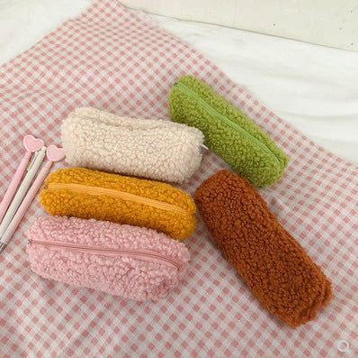 Wholesale Cute Stationery Plush Pencil Case