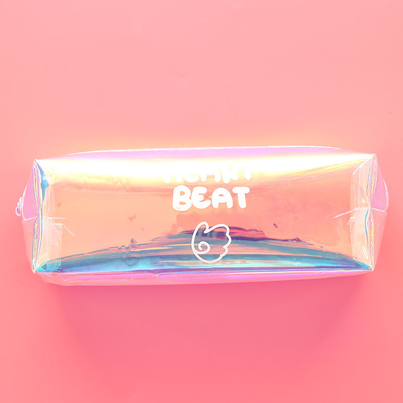 Wholesale New Large Capacity Cool Laser PVC Pencil Case