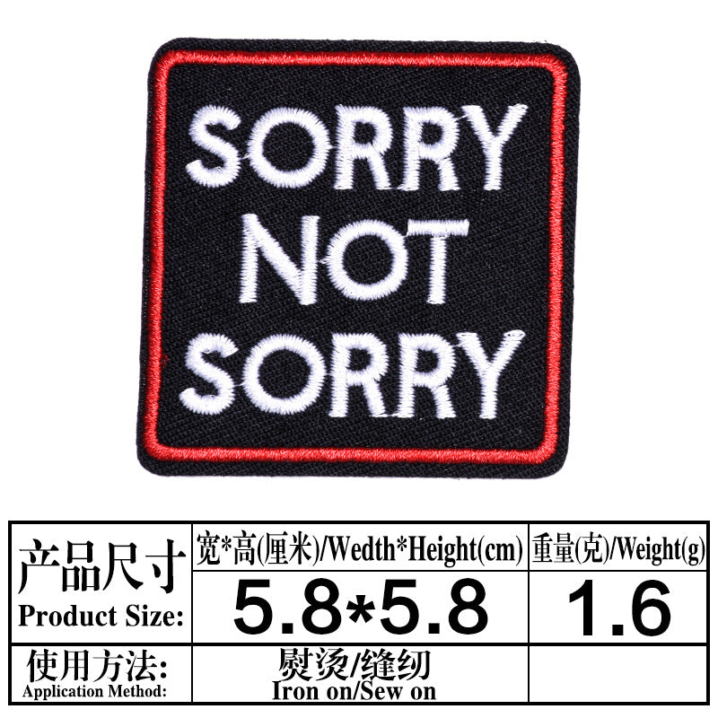 Wholesale Cloth Letter Patches Set Of 10 Styles Clothing Badges DIY Fashion Accessory For Apparel Decoration