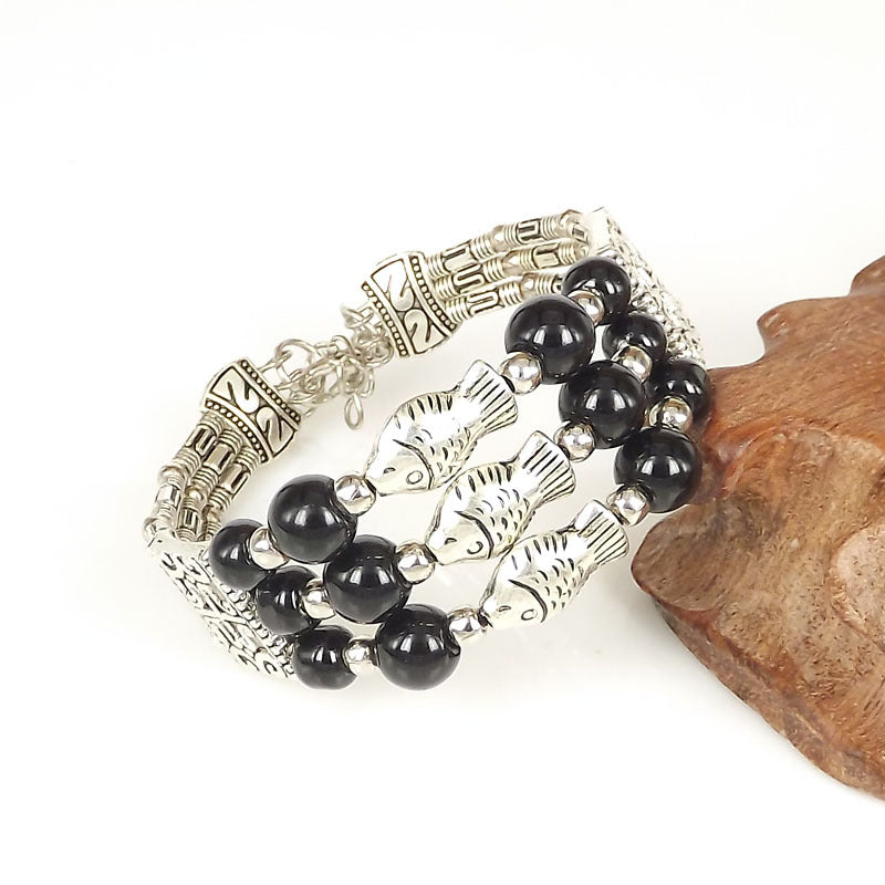 Wholesale Vintage Fashion Silver Bead Bracelet