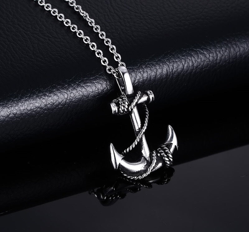 Wholesale Anchor Pendants Alloy Necklaces