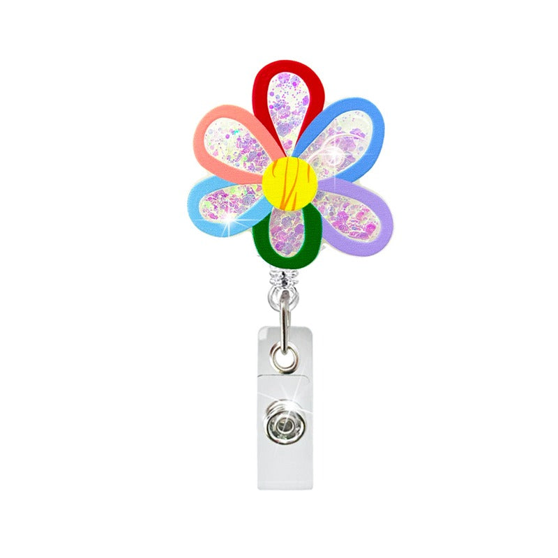 Wholesale Flower Rotating Telescopic Keychain
